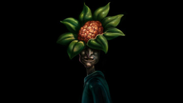 Картинка зомби+овощ фэнтези нежить растение зомби мозги овощ