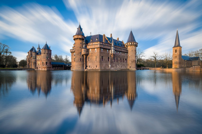 Обои картинки фото castle de haar, города, - дворцы,  замки,  крепости, замок, башни, стены