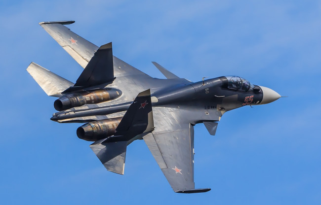 Обои картинки фото su-30sm, авиация, боевые самолёты, истребитель