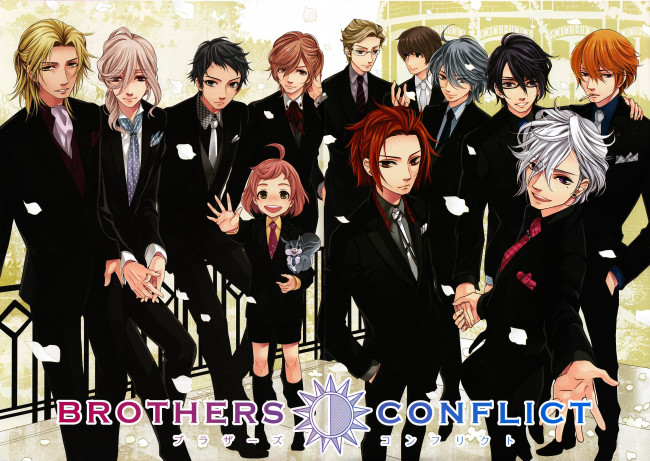 Обои картинки фото аниме, brothers conflict, братья, парни