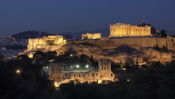 Картинка города афины+ греция parthenon acropolis