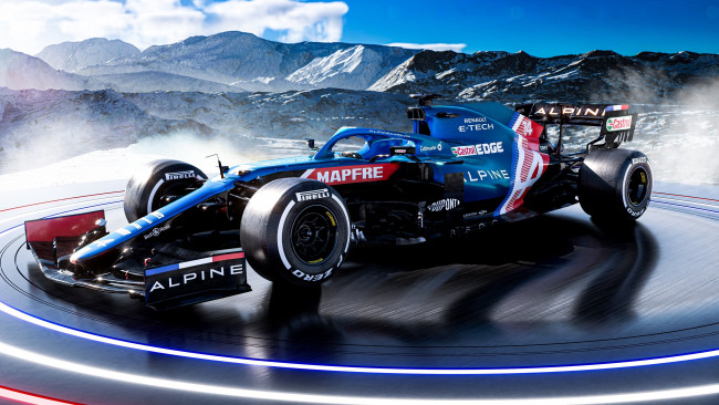 Обои картинки фото автомобили, formula 1, alpine