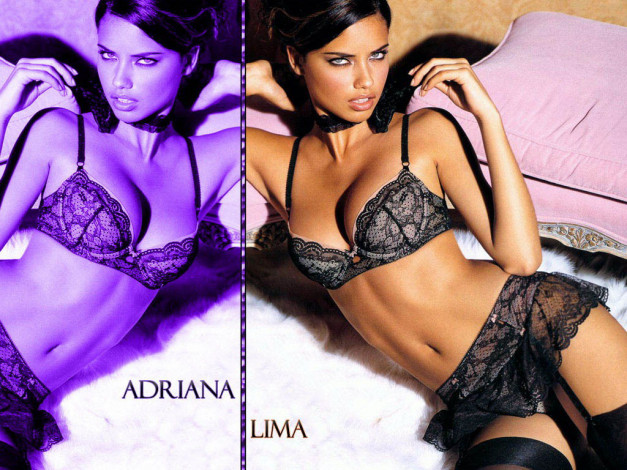 Обои картинки фото Adriana Lima, девушки