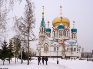 Картинка омск успенский собор города православные церкви монастыри