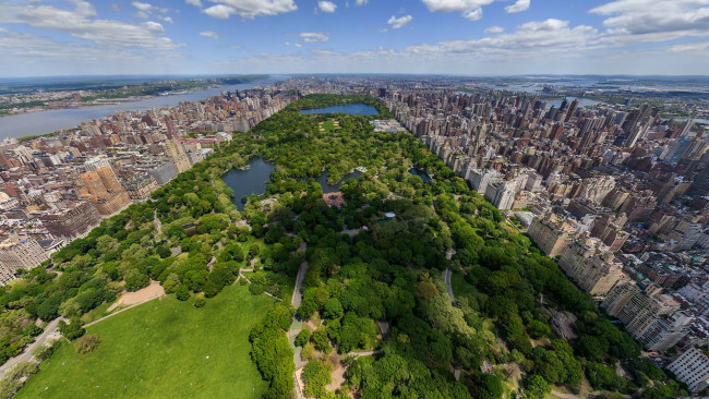 Обои картинки фото new, york, city, города, нью, йорк, сша, парк, пейзаж, здания