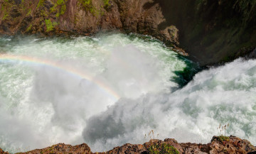Картинка природа водопады штат вайоминг сша йеллостоун