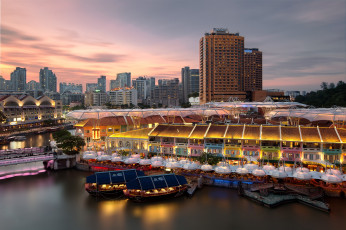 Картинка singapore города сингапур+ сингапур небоскребы залив
