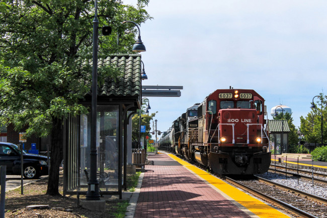 Обои картинки фото техника, поезда, состав, рельсы, локомотив