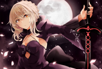 Картинка аниме fate stay+night saber alter