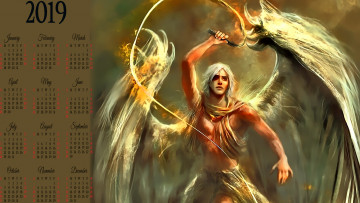 Картинка календари фэнтези мужчина крылья