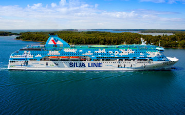 Картинка корабли лайнеры круизный лайнер galaxy море tallink and silja line