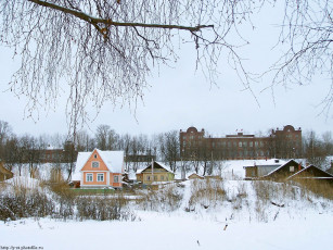 Картинка кострома вид на город зима города панорамы