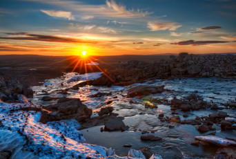 Картинка природа восходы закаты iceland
