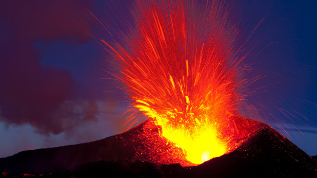 Обои картинки фото природа, стихия, извержение, лава, вулкан