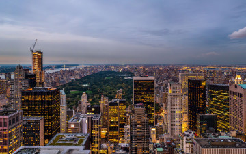 Картинка new york city города нью йорк сша панорама