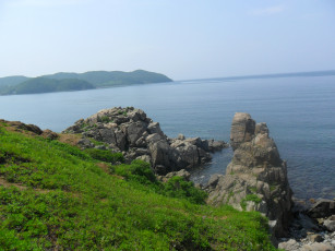 Картинка бухта природа побережье берег море скалы