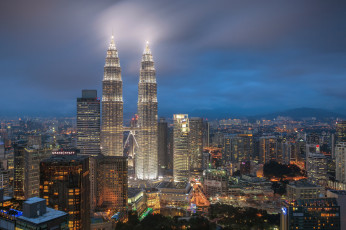 Картинка kuala+lumpur города куала-лумпур+ малайзия башни близнецы