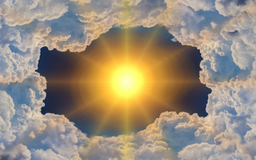 Картинка природа облака солнце