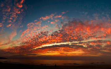 Картинка природа восходы закаты закат облака море