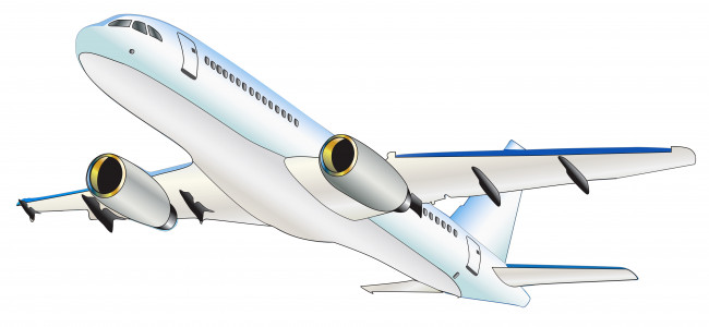 Обои картинки фото авиация, 3д, рисованые, v-graphic, самолет, полет