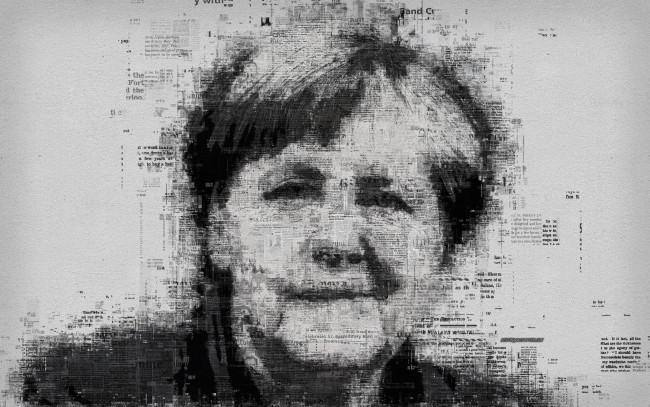 Обои картинки фото ангела меркель, рисованное, живопись, политик, газетное, искусство, типография, лицо, 4k, федеральный, канцлер, германии, ангела, меркель, портрет, печать
