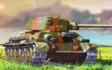 Картинка рисованные армия средний танк ркка