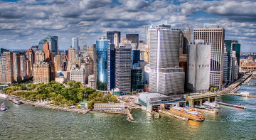 Картинка города нью йорк сша манхэттен небоскребы