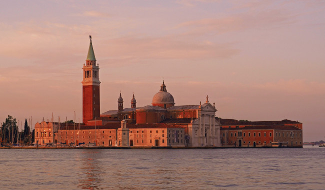 Обои картинки фото сан-джорджо-маджоре, города, венеция , италия, собор, канал