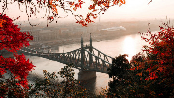 Картинка liberty+bridge города будапешт+ венгрия liberty bridge