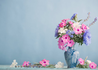 Картинка цветы букеты +композиции ваза букет флоксы