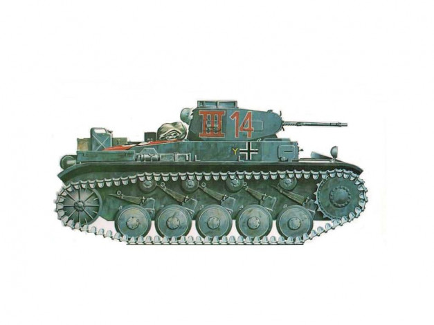 Обои картинки фото лёгкий, танк, pzkpfm, ii, ausf, техника, военная