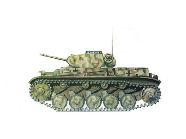 Обои картинки фото лёгкий, танк, pzkpfm, ii, ausf, техника, военная