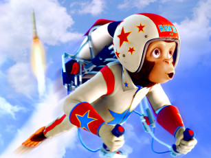 Картинка мартышки космосе ответный удар 3d мультфильмы space chimps zartog strikes back