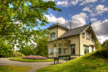 Картинка норвегия берген edvard and nina grieg`s home города здания дома grieg
