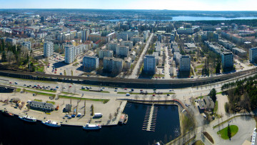 Картинка tampere финляндия города панорамы панорама