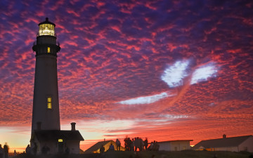 Картинка природа маяки облака вечер