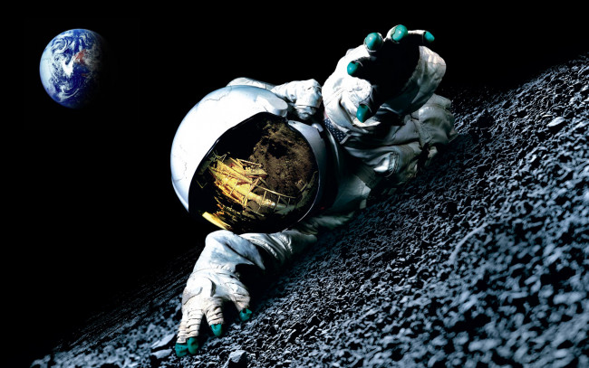 Обои картинки фото аполлон, 18, кино, фильмы, apollo, луна, земля, грунт, космонавт