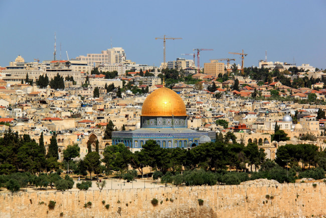 Обои картинки фото израиль иерусалим, города, иерусалим , израиль, дома, иерусалим, панорама