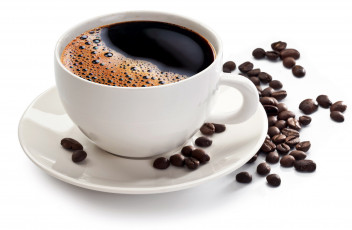 Картинка еда кофе +кофейные+зёрна блюдце зерна чашка