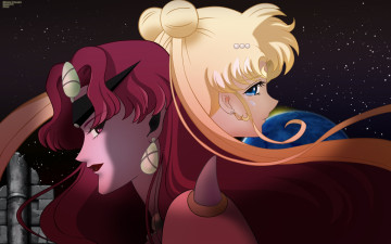 Картинка аниме sailor+moon usagi sailor moon воин девушка луна queen beryl