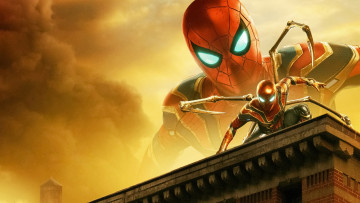Картинка spider-man +far+from+home+ 2019 кино+фильмы +far+from+home фильмы постер боевик фантастика человек паук вдали от дома