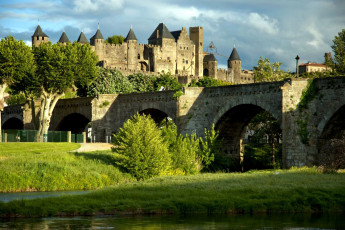 Картинка ville+fortifiee+de+carcassonne города каркасон+ франция ville fortifiee de carcassonne