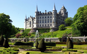 Картинка dunrobin+castle scotland города замок+данробин+ шотландия +великобритания dunrobin castle
