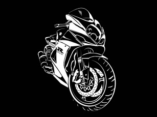 Картинка векторная графика мотоцикл