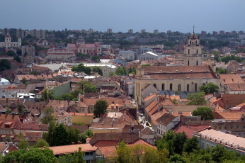 Картинка вильнюс литва города крыши здания