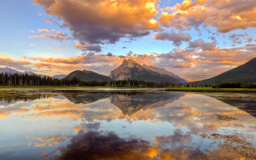 Картинка природа реки озера озеро горы отражение облака