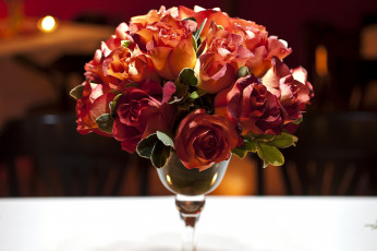 Картинка цветы розы красный ваза