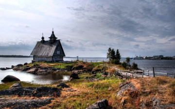 Картинка города православные церкви монастыри залив дом мост пейзаж
