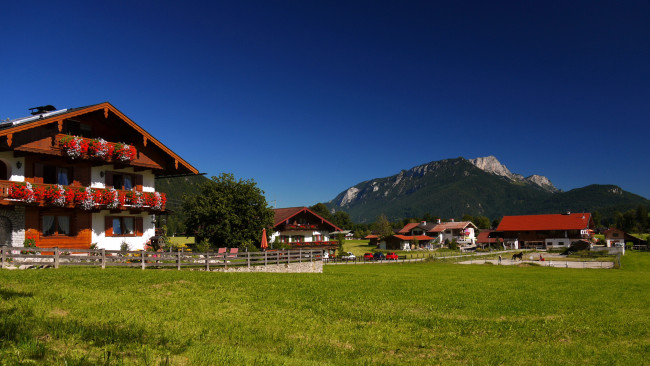 Обои картинки фото berchtesgaden, bavaria, города, пейзажи, дома, горы