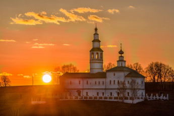 Картинка города -+православные+церкви +монастыри закат храм